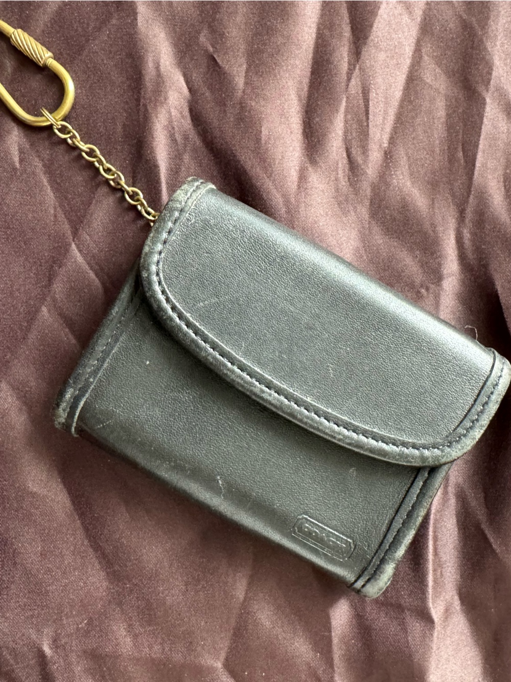 Vintage Coach Black Multi Wallet